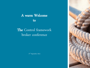 Control Framework Broker Conference