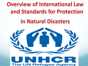 International norms in domestic disaster response