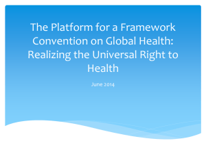 Realizing the Universal Right to Health