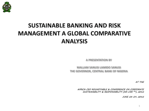 sustainable banking and risk management a - AR-CSR