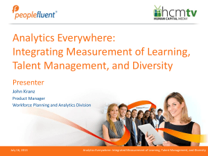 Analytics Everywhere: Integrated Measurement of