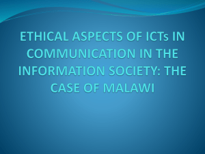 ethical aspects of communication in information society