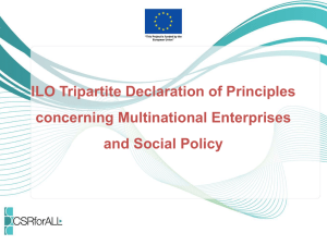 ILO Tripartite Declaration of Principles concerning