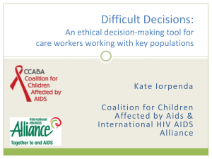 Difficult Decisions: a ethical decision-making tool for