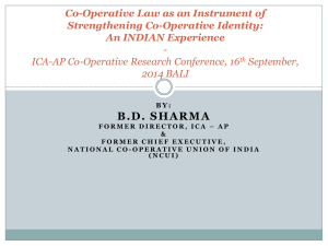 Co-Operative Law as an Instrument of Strengthening Co