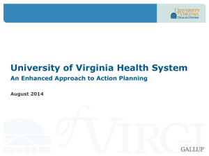 Potential action steps - University of Virginia
