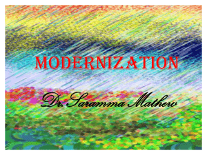 Modernization Saramma Mathew