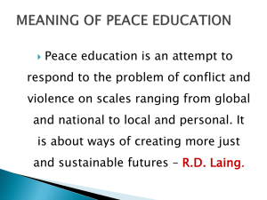 13. presentation on peace
