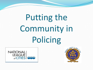 Putting the Community in Policing