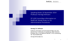 Prof. HOFMANN - European Parliament