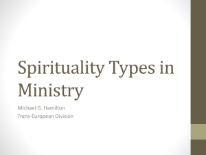 Spirituality Types in Ministry - Trans