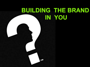 you are the brand! - Billionaires in Training 2014