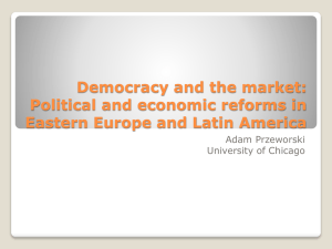 Democracy and the market: Political and economic reforms in