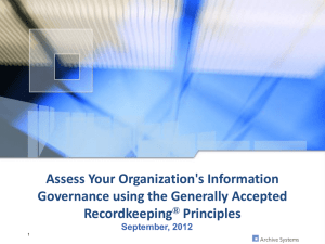 Assess Your Organizations Information Governance Using the