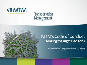 Code of Conduct - Mtm