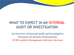 What to Expect in an Internal Audit