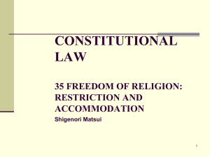 CONSTITUTIONAL LAW 1 What is the Constitution?
