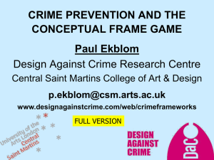 Crime prevention and the conceptual frame game