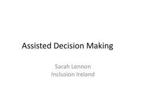 Assisted Decision-making (Capacity) Bill 2013