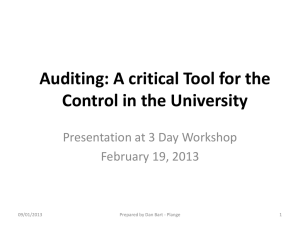 Internal Audit Policy Presentation