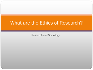 What are the Ethics of Research?