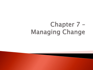 Managing Change Presentation - Kyle Shulfer