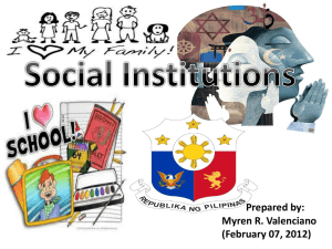 What Is a Social Institution?