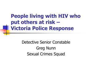 People living with HIV who put others at risk – Victoria Police