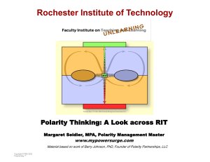 Polarity Thinking - Rochester Institute of Technology