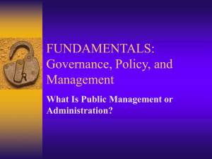 What Is Public Administration?
