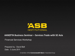 David Bell, ASB - (AANZFTA) | ASEAN - Australia