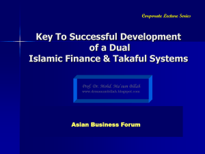 - Applied Islamic finance