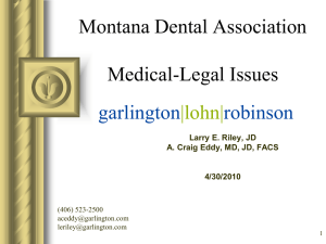 10.04.30 Dental Society - Montana Dental Association