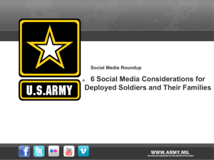 Social Media Considerations for Deployed