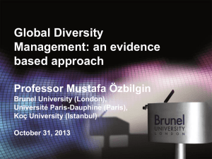 Global Diversity Management: an evidence based approach
