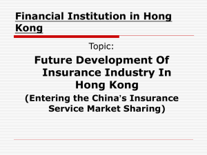 3. Composition of insurance industry in Hong Kong
