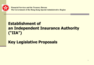 Regulatory powers of the IIA (con`t)