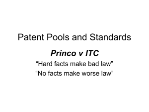 Patent Pools and Standards – Princo v ITC, “Hard facts