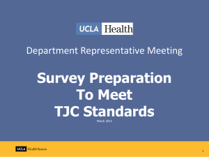 TJC Standards Update 2013 - UCLA Health