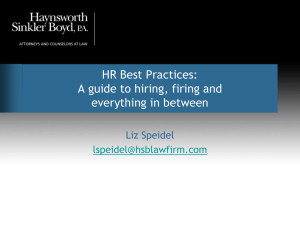 HR Best Practices Presentation