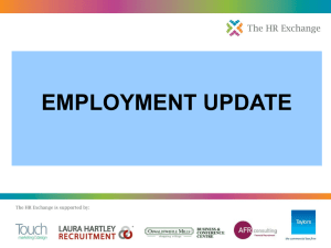 Employment Update Slides