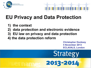 Powerpoint: "EU Privacy and Data Protection"