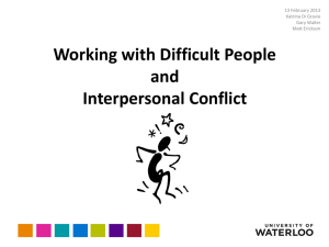 Working with Difficult People