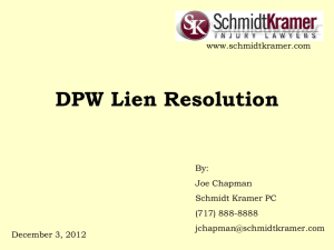 How to resolve DPW liens