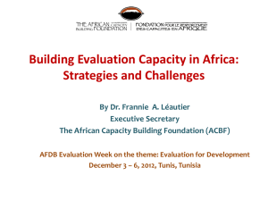 Building Evaluation Capacity in Africa