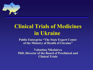 Clinical Trials in Ukraine
