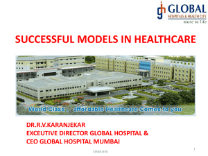 Ravindra Karanjekar - Successful Models in Healthcare