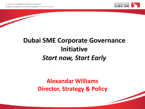 Dubai SME Corporate Governance Initiative