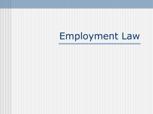 Employment law - Aberystwyth University