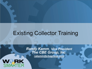 Training Experienced Collectors